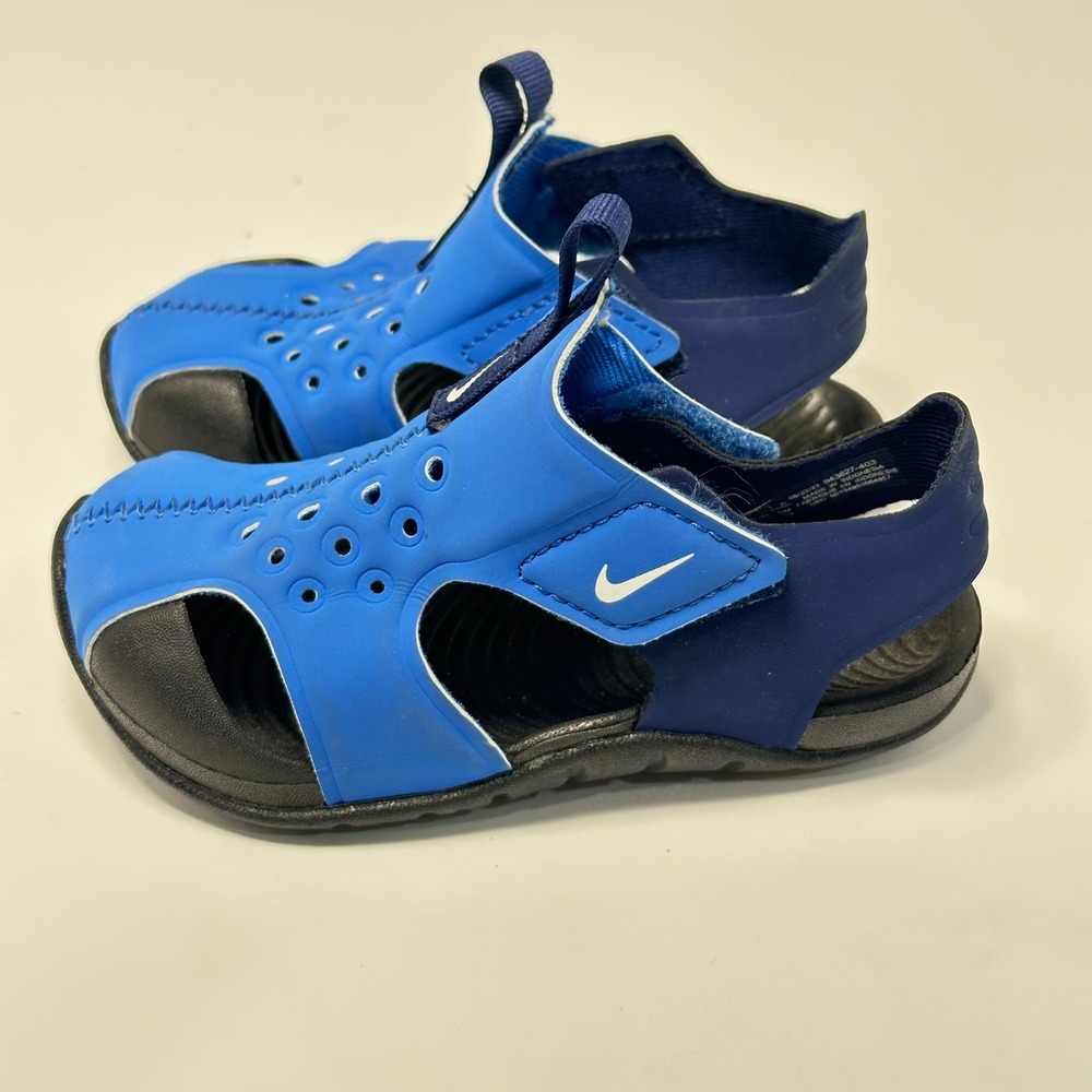 Nike Sunray Protect 2 Kids Blue Navy Water Sandals 943827-403 Size 6C